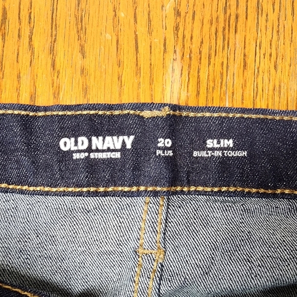 NWT Old Navy 360 Stretch Blue Denim Jeans Plus Size 20 Slim - Picture 5 of 8